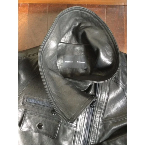 Proenza Schouler Leather Jacket Size 6 - Picture 2 of 8
